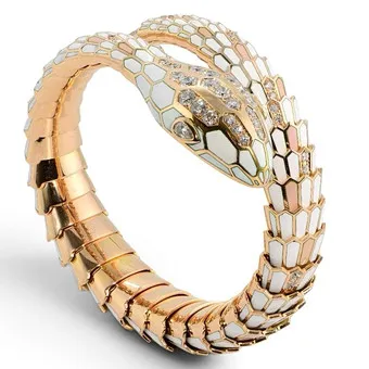 Pulsera Viper Serpenti esmalte y diamantes.