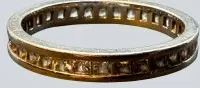 Memory-ring i sølv 925, klare sten, størrelse 60, 2,65 g