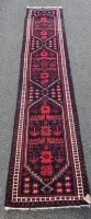 Tappeto orientale corridoio, probabilmente Beluci, 55x270 cm