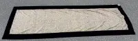 Lang kommode-løber eller lignende "Landhim" etiket, 65x214 cm