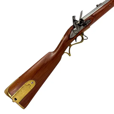 Flintlåsrifle type Baker med kolbekasse, svartkrutt-replika, slutten av 1900-tallet/begynnelsen av 2000-tallet