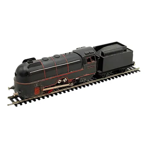 Locomotive à vapeur profilée PIKO ME 101 avec tender en zamak, H0, vers 1949