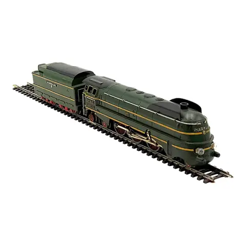 Märklin échelle H0 locomotive à vapeur profilée SK 800 verte série 06, 1948–1954
