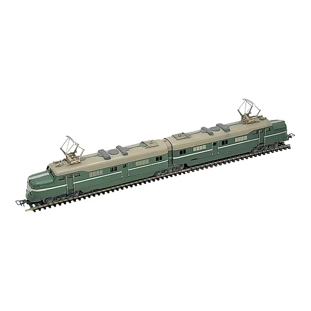 Märklin DL 800 grøn dobbeltlokomotiv i strømlinet form, spor H0, 1950'erne