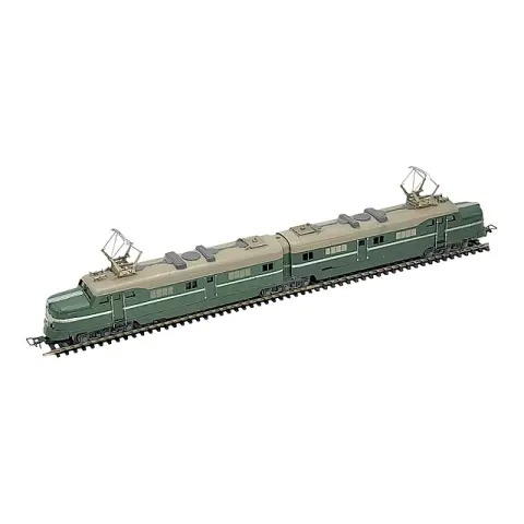 Double locomotive verte Märklin DL 800 de forme aérodynamique, échelle H0, années 1950