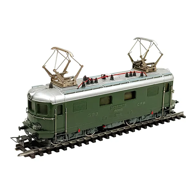Märklin H0 elektrikli lokomotif RE 800 SBB Re 4/4, yeşil, 1950'ler