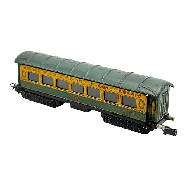Märklin měřítko H0 vůz Pullman 349 Wagons-Lits, zeleno-žlutý, plechové provedení
