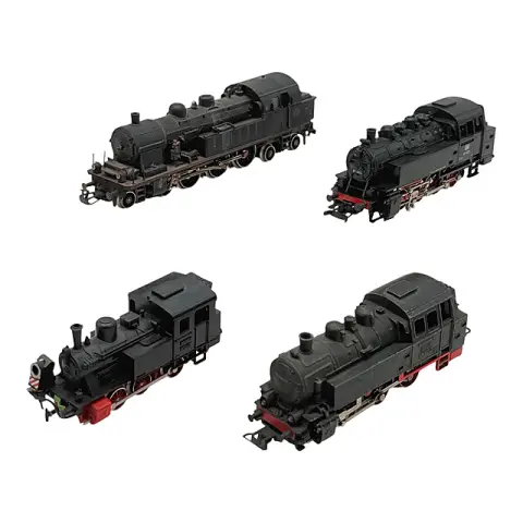 Märklin 4 locomotives à vapeur, TM 800, 3029, SNCF 232 TC 423, échelle H0