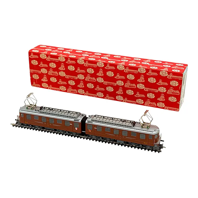 HAG Spur H0 Elektrolokomotive Ae 8/8 der BLS braun, Doppellokomotive, OVP