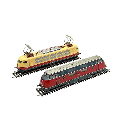 Märklin H0 locomotive diesel V200 060 et locomotive électrique BR 103 113-7, 3021 et 3054