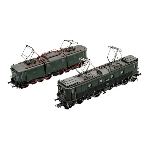 Roco SBB Be 4/6 12323 et RÖWA E 91 05, deux locomotives électriques, échelle H0