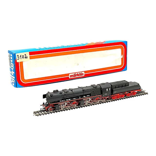 Märklin 3102 قاطرة بخارية Mallet من السلسلة 53 مع عربة فحم، مقياس H0، في العبوة الأصلية