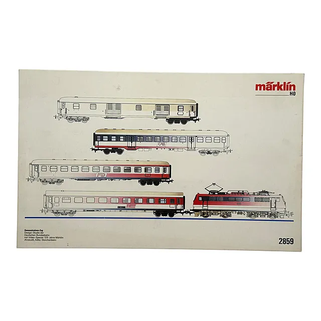 Märklin mjerilo H0 demonstrativni vlak 2859 dizajn studija Deutsche Bundesbahn, u originalnom pakiranju