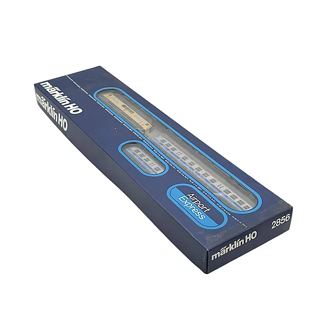 طقم Airport-Express Märklin H0 2856 فرانكفورت مع قاطرة وثلاث عربات، في العبوة الأصلية