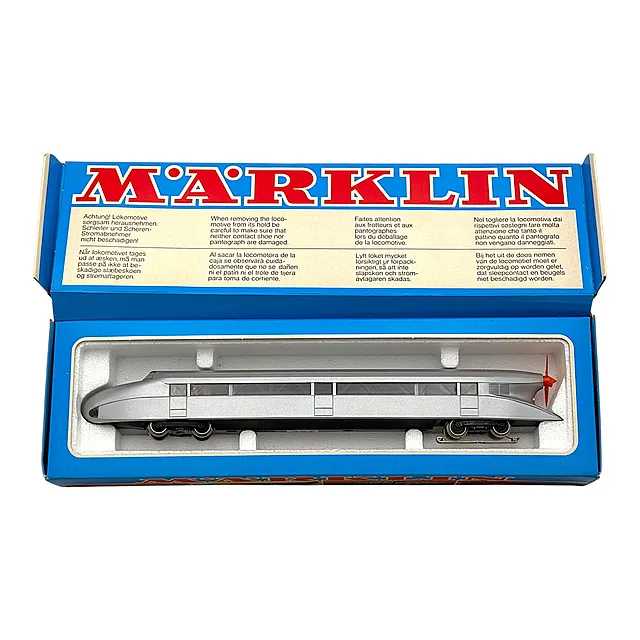 Märklin H0 شيننزيبلين كروكنبرغ فضي مع مروحة 3077، في العبوة الأصلية