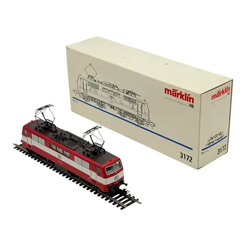 Märklin 3172 locomotive électrique BR 111 068-3 de la DB rouge-blanc, échelle H0, emballage d'origine