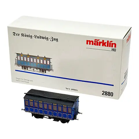 Märklin 2880 voitures pour suite et commissaire de voyage, train du roi Louis, H0