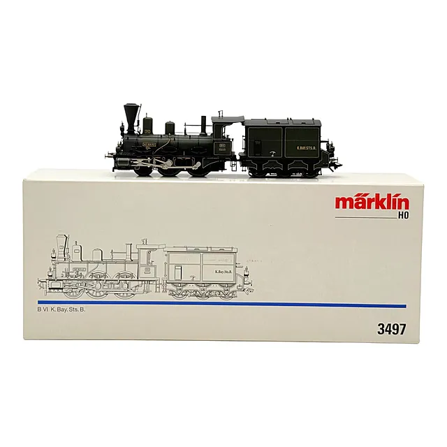 Märklin 3497 parna lokomotiva B VI MURNAU K.Bay.Sts.B., mjerilo H0, u originalnom pakiranju