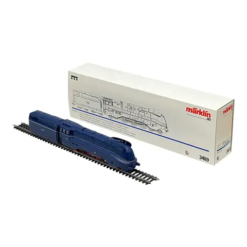 Märklin 3489 locomotive à vapeur streamline DRG série 03.10 bleue, H0, emballage d'origine