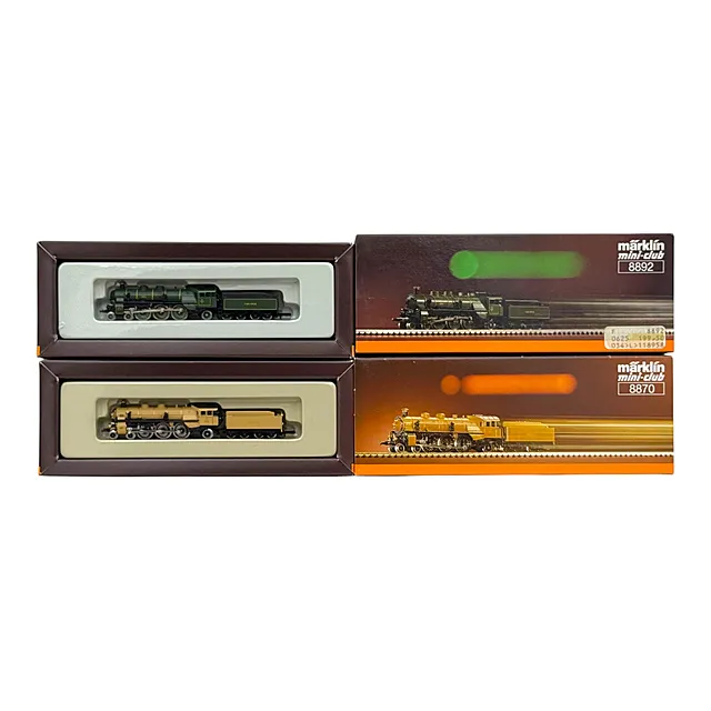 Locomotive Märklin scala Z 8892 e 8870, locomotive rapide bavaresi S 3/6 nella scatola originale