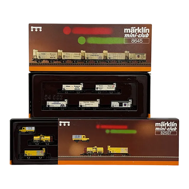 Märklin mini-club scala Z confezioni 8645 carro birreria e 82507 „Fritz Homann”, nella scatola originale