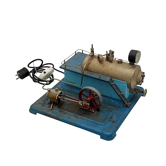 Machine à vapeur électrique GASELAN Fürstenwalde, modèle RDA avec manomètre, années 1950/1960