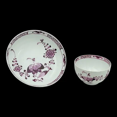 Service Meissen Marcolini, fleurs indiennes pourpre, 1er choix, vers 1800