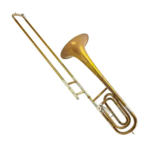 Kutulu, dörtlü valfli trombon, restorasyon gerektirir
