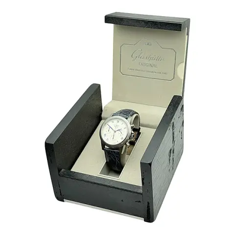 Glashütte Original Senator Chronograph automatisch in staal met doos en echtheidscertificaat, 1997