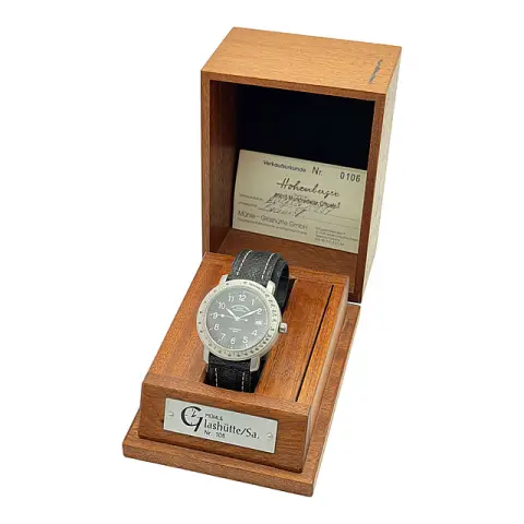 Mühle Glashütte Marine-Fliegeruhr automatisch met tachymeterring, gelimiteerde editie, 1997