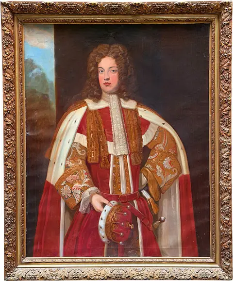 naar Michael Dahl, Charles Bodvile Robartes, 2e graaf van Radnor, portret in peergewaad