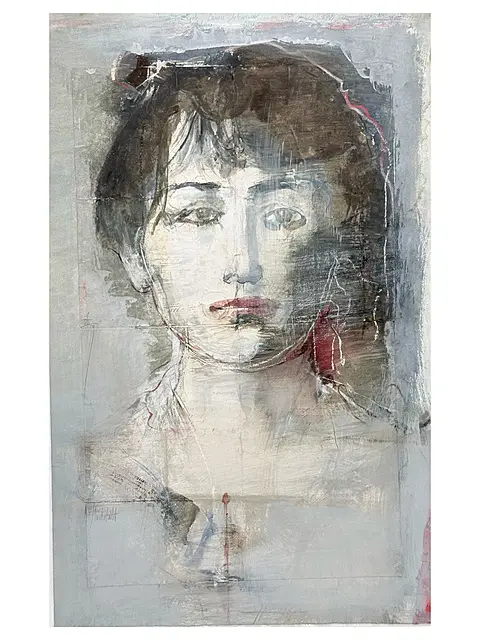 Eberhard Hückstädt, portrait de Camille Claudel, technique mixte avec certificat, 1999