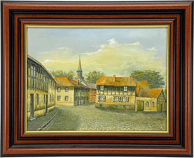 Dietrich Genau, forge historique à Hoym, maisons à colombages dans le centre-ville, 2009