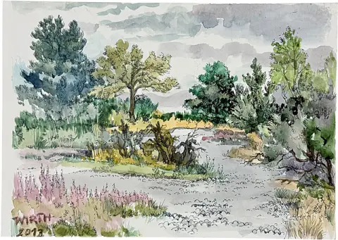 Martin Wirth, « Les champs de silex de Neu-Mukran (île de Rügen) », mer Baltique, réserve naturelle, 2013