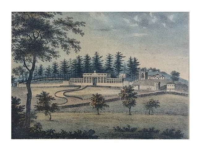 John Caspar Wild, « Laurel Hill Cemetery », vue du cimetière de Philadelphie, éditeur J. T. Bowen, 1840