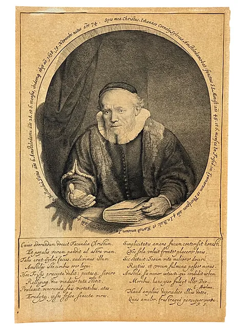 Amand Durand d'après Rembrandt, Jan Cornelisz. Sylvius, héliogravure avec cachet Durand