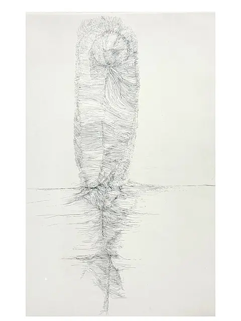 Gregory Masurovsky, Plume à la mer, eau-forte signée sur BFK Rives, 1962