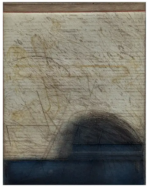 Karl Fred Dahmen, Composition abstraite, graphique informel de l'après-guerre, 1980
