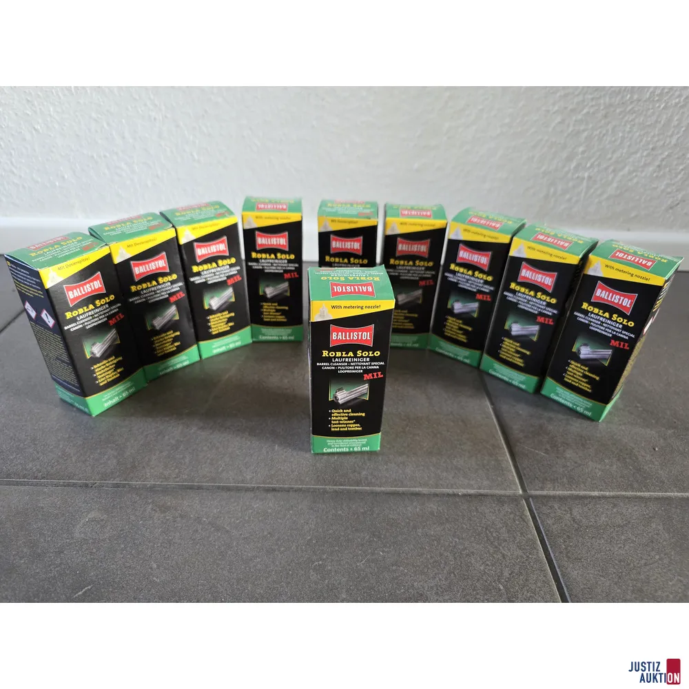 10x Ballistol Robla Solo MIL 枪管清洁剂，每瓶 65 ml