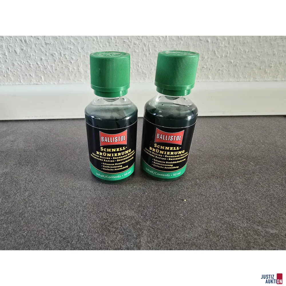 2 sticle brunare rapidă Ballistol, câte 50 ml