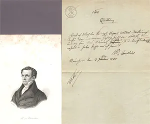 Cornelius, Peter von – Gehalts-Quittung. München 1830