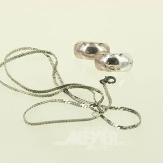Paar Ohrclips in 925er Silber