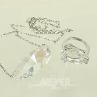 2 Teile Swarovski Modeschmuck