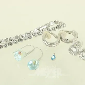 Kl. Konvolut Swarovski Modeschmuck