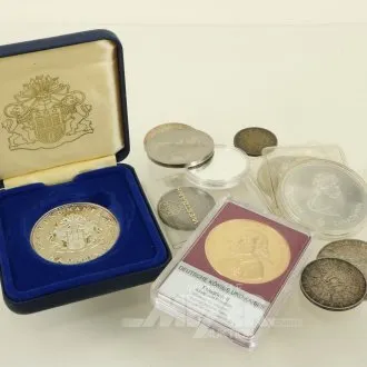 Konvolut Gedenkprägungen, überw. Silber