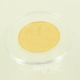 Gouden munt BRD 1 Deutsche Mark 2001