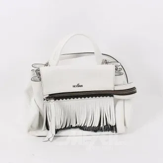 Crossbody-Ledertasche mit Fransen