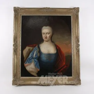 Obraz "Portrét dámy", 18. stol.