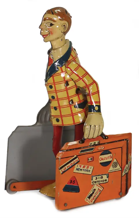 Homme à la valise international