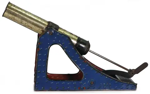Canon, fer-blanc lithographié
